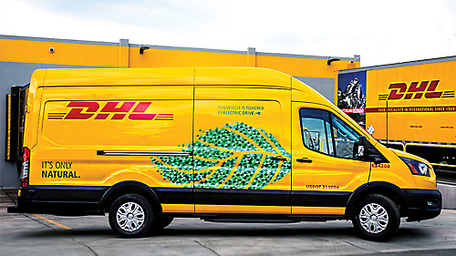 One of the big names in delivery, DHL is making moves   toward electrifying its fleet. Shown here is DHL EV at its Palo Alto, CA, DHL Express service center facility. Courtesy of DHL
