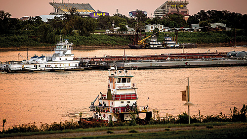 Louisiana’s location on the Mississippi River, which provides companies direct access to domestic and international markets, continues to be a major factor in driving statewide economic growth and diversification. Courtesy of LED