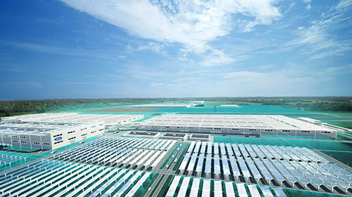 A rendering of Ford’s BlueOval City battery and manufacturing campus in Stanton, Tennessee