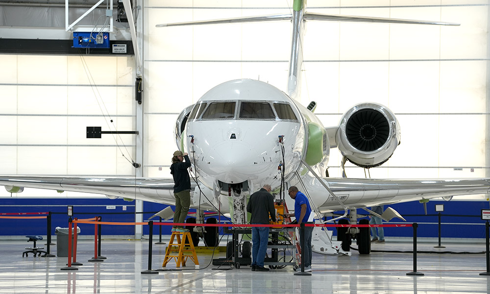 Bombardier has its U.S. headquarters in Wichita as well as the global headquarters for Bombardier Defense, a flight test center, and a service center that supports their entire family of jets.