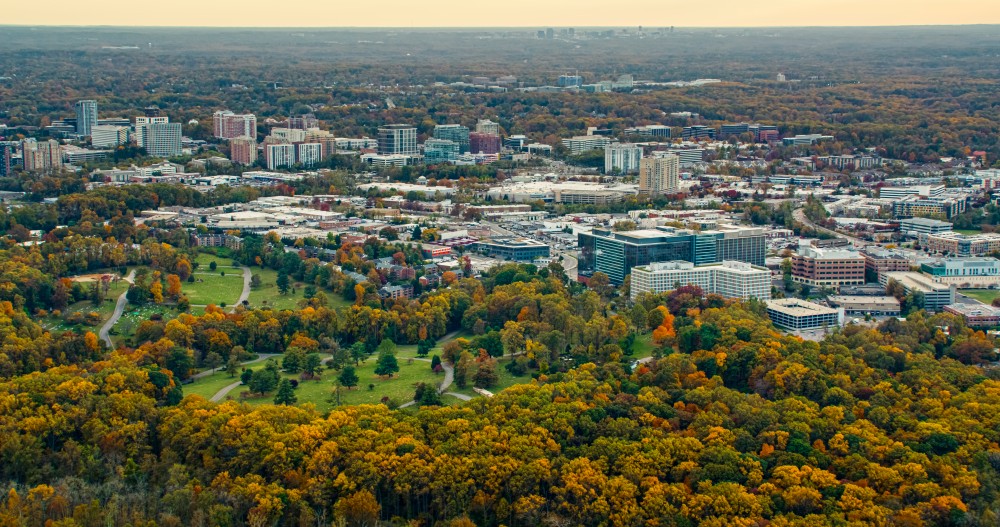 Downtown Bethesda, Maryland.