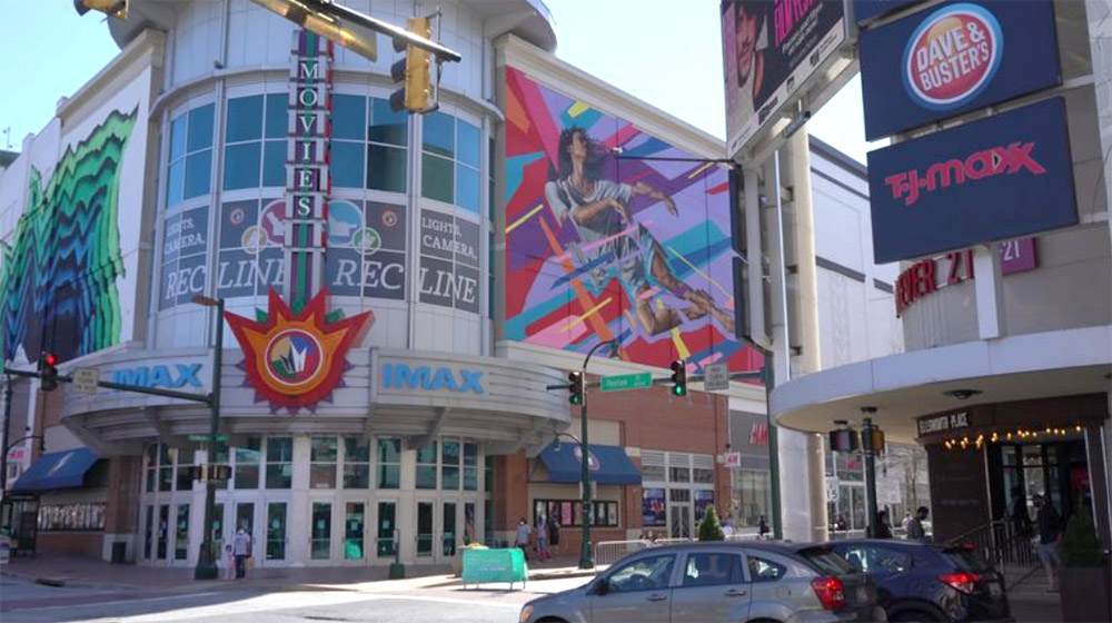 Downtown Silver Spring, MD; image courtesy of Montgomery Planning. 