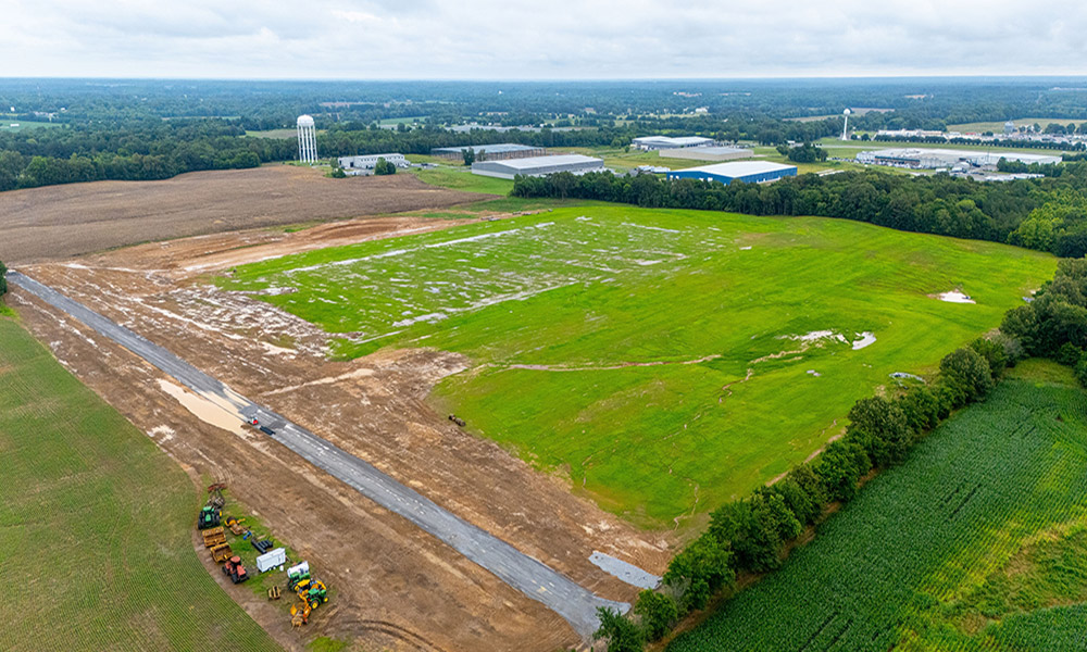 Prepared industrial sites in Kentucky are positioned for rapid development as part of the state’s speed to market economic growth strategy. Photo courtesy of KCED.
